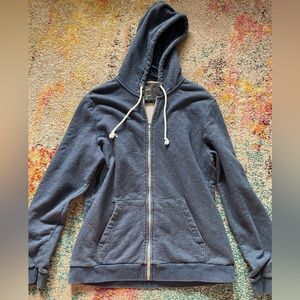 H&M blue zip up hoodie